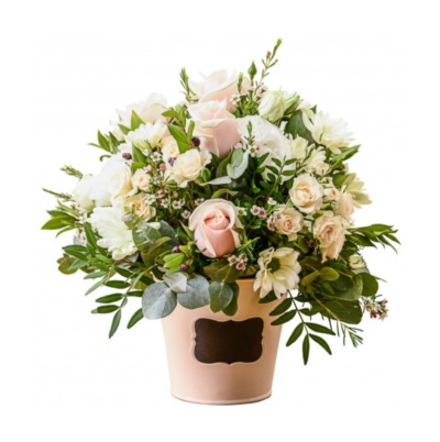 New Day - Flowers to put a smile on their face. Let them know that you're thinking of them with this collection of flowers and foliage arrangement.
